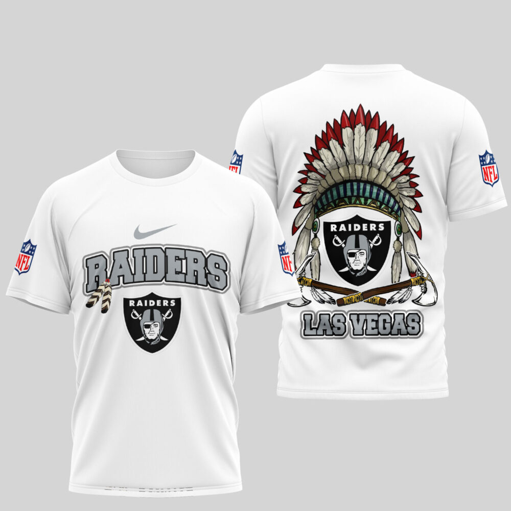 Las Vegas Raiders | Premium Native American Leather 3D Shirt TD