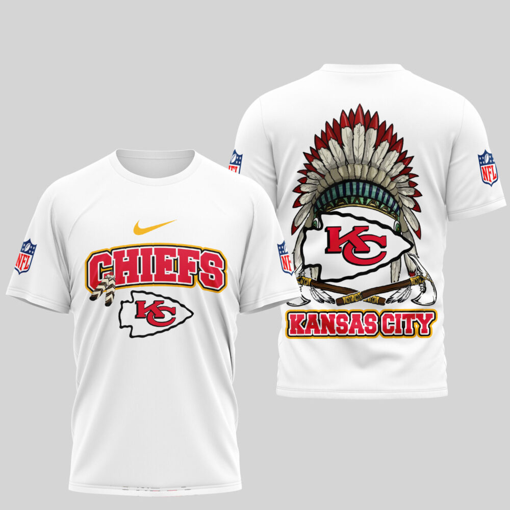 Kansas City Chiefs | Premium Native American Leather 3D Shirt TD