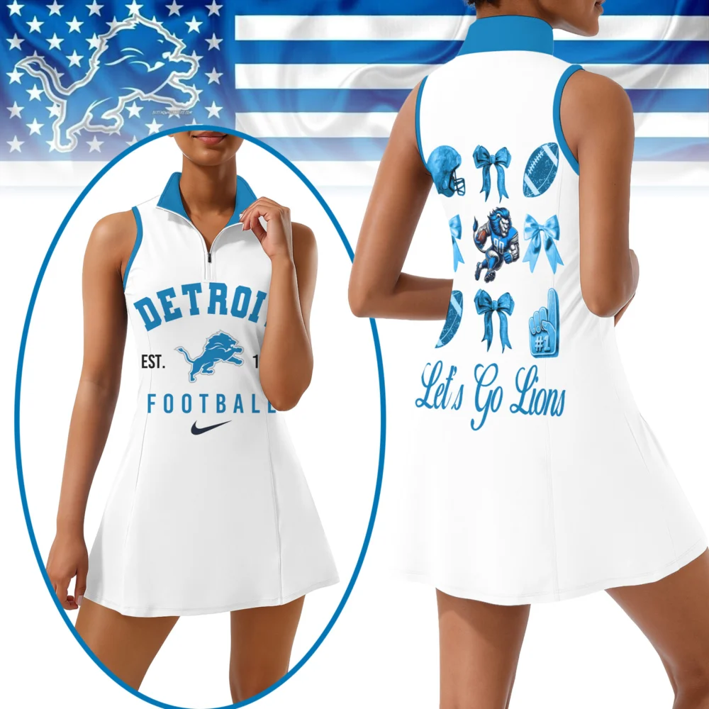 Detroit Lions | Premium Women Sport Dress NY - White