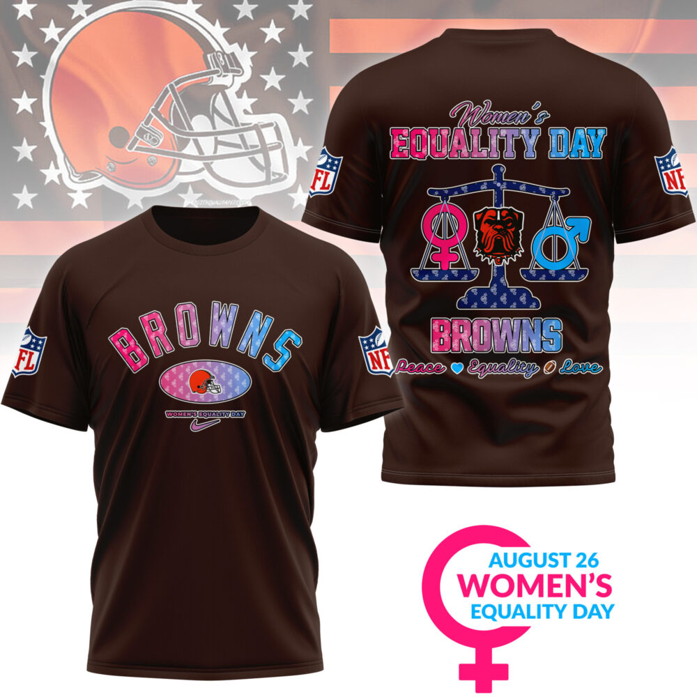 Cleveland Browns | Premium Women’s Equality Day 3D Shirt NY - Color 4