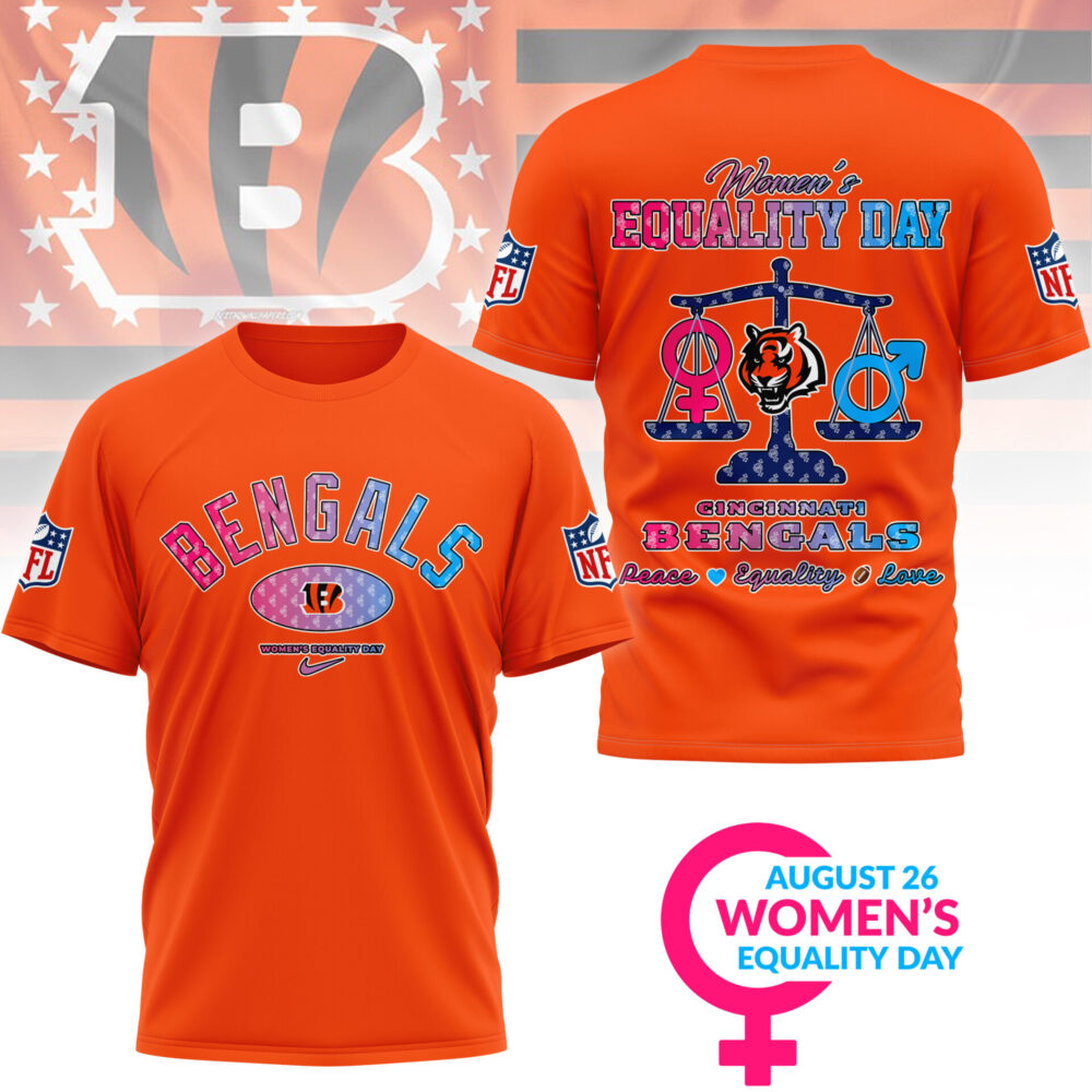 Cincinnati Bengals | Premium Women’s Equality Day 3D Shirt NY - Color 3
