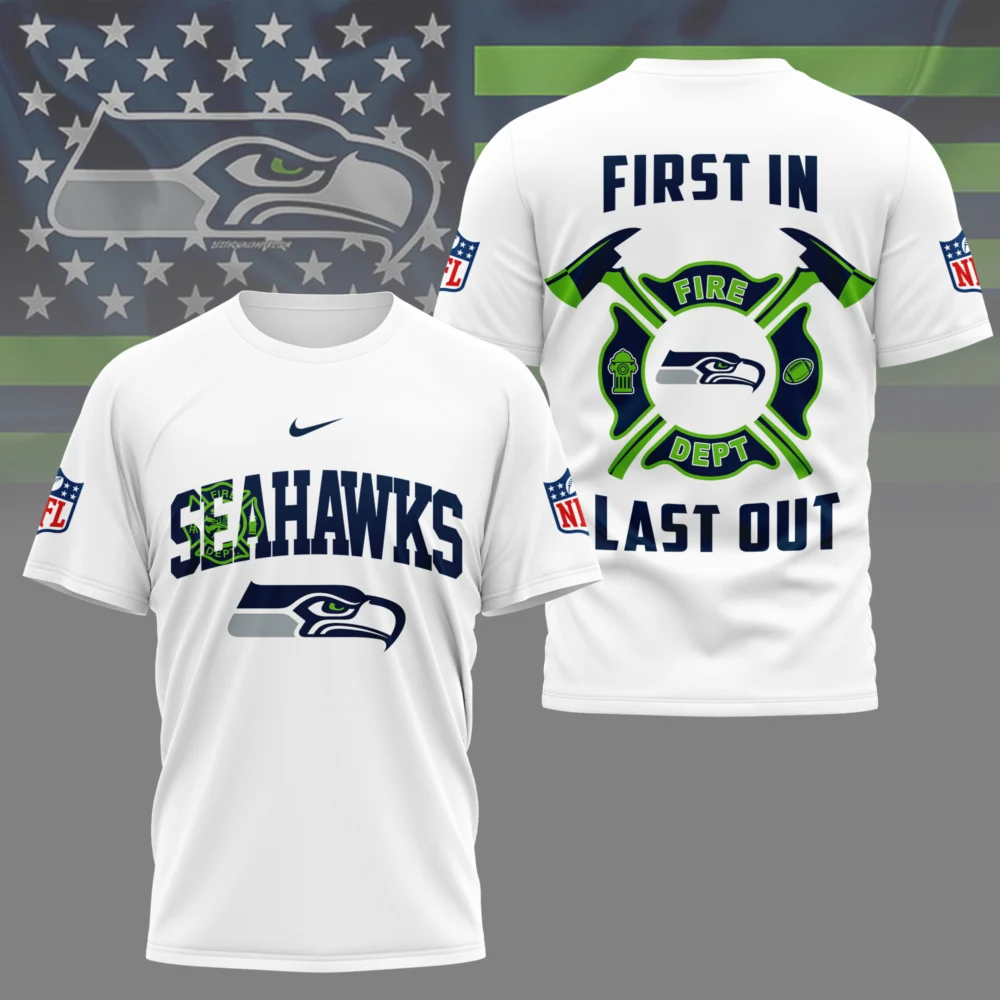 Seattle Seahawks | Premium NFL Fire Dept 3D Shirt TD