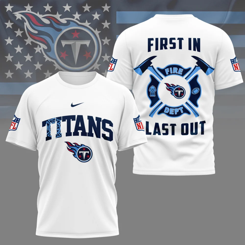 Tennessee Titans | Premium NFL Fire Dept 3D Shirt TD