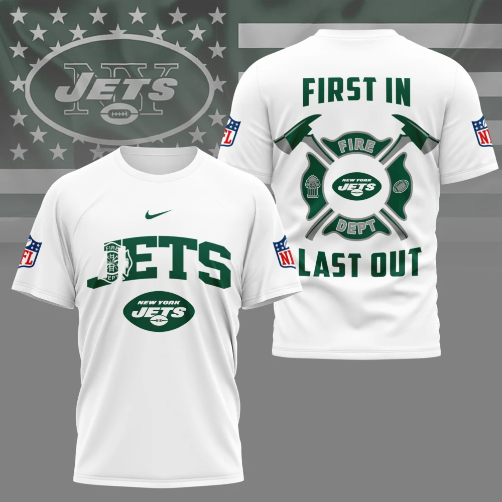 New York Jets | Premium NFL Fire Dept 3D Shirt TD