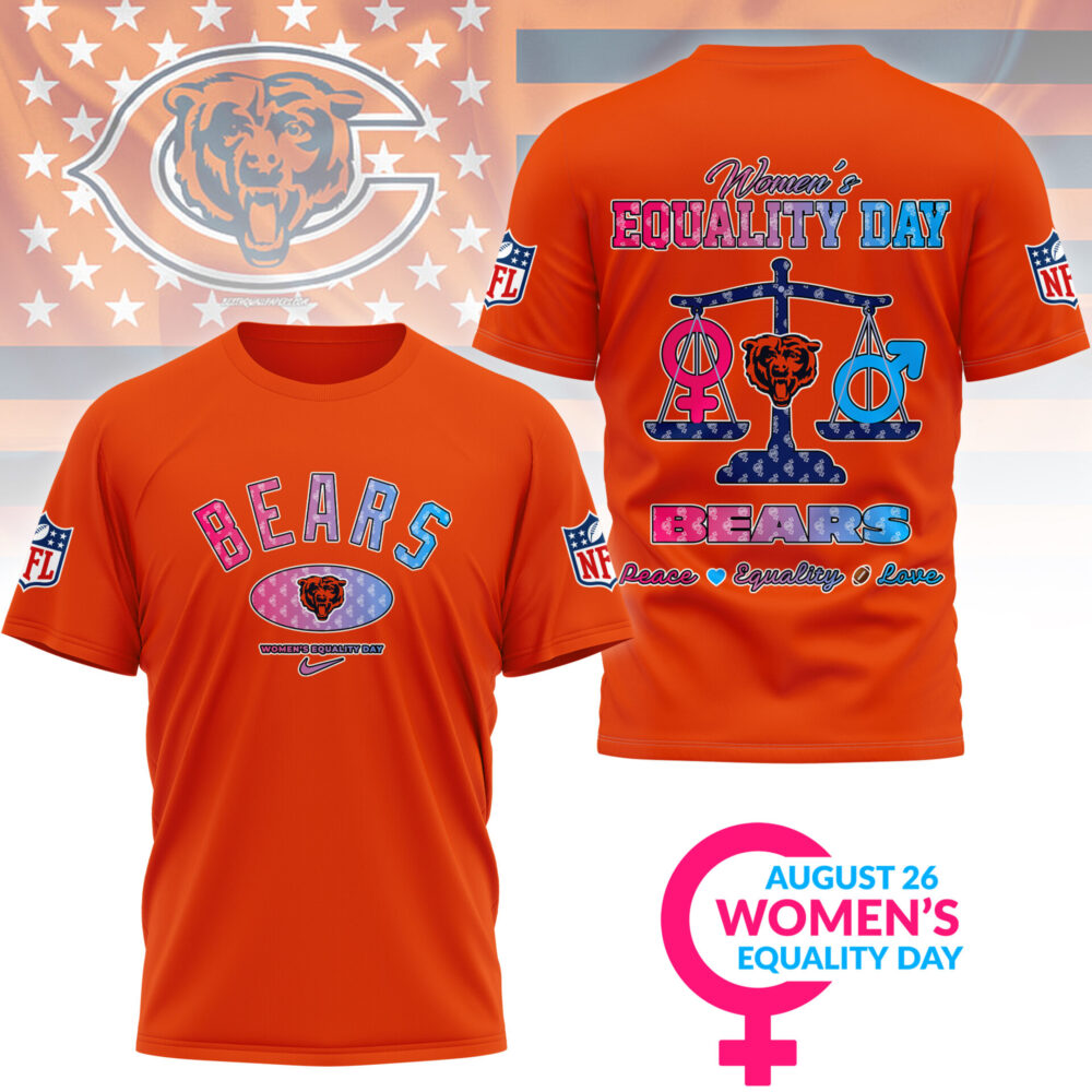 Chicago Bears | Premium Women’s Equality Day 3D Shirt NY - Color 3