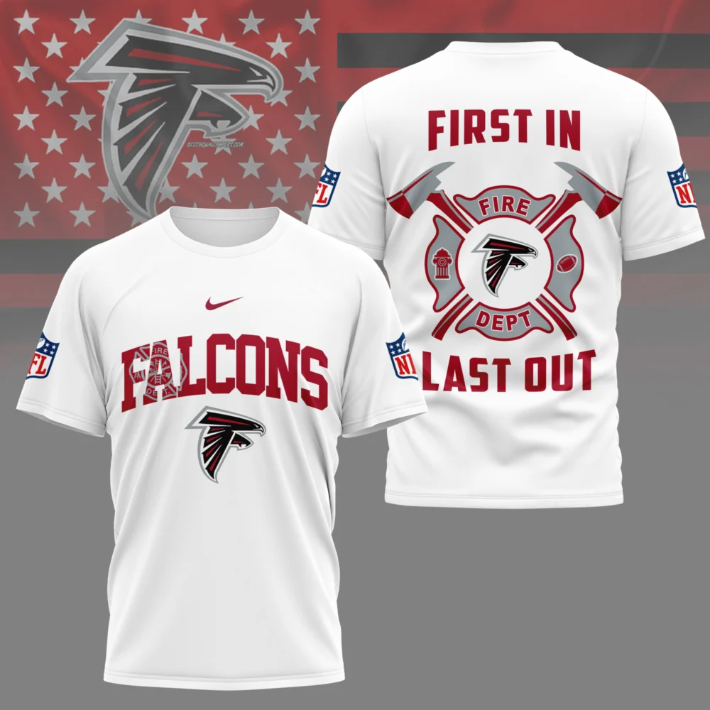 Atlanta Falcons | Premium NFL Fire Dept 3D Shirt TD