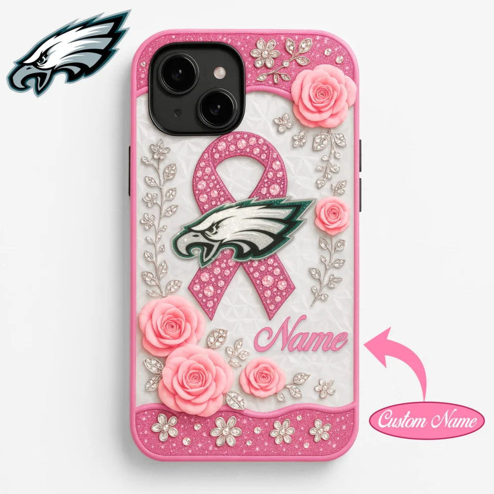 Philadelphia Eagles | Premium NFL Breast Cancer Phonecase HI