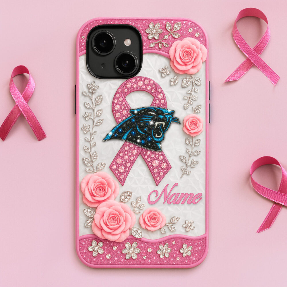 Carolina Panthers | Premium NFL Breast Cancer Phonecase HI