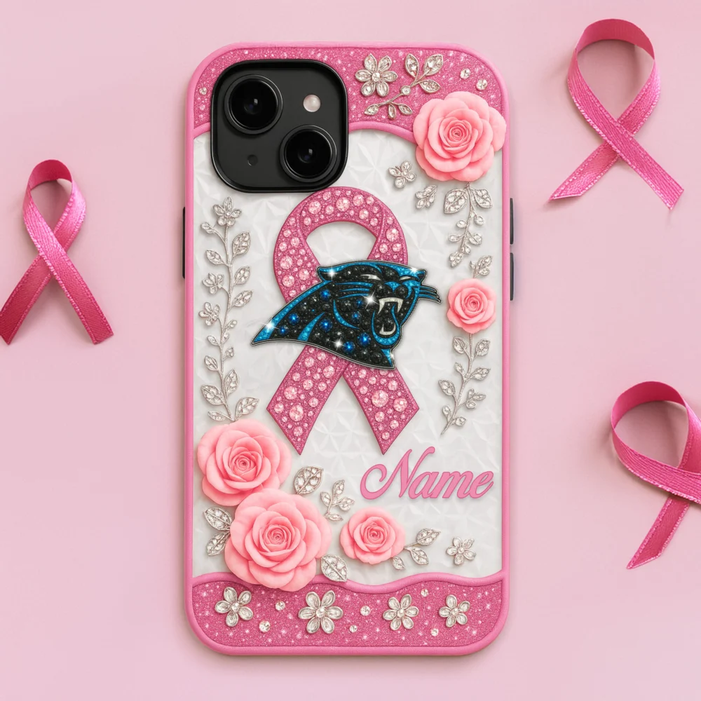 Carolina Panthers | Premium NFL Breast Cancer Phonecase HI