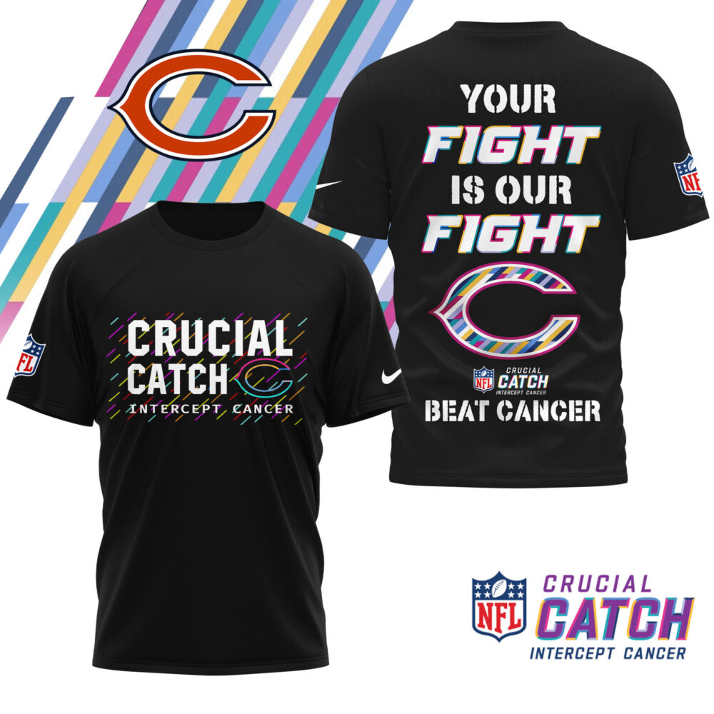 Chicago Bears | Premium NFL Crucial Catch 3D Shirt HI