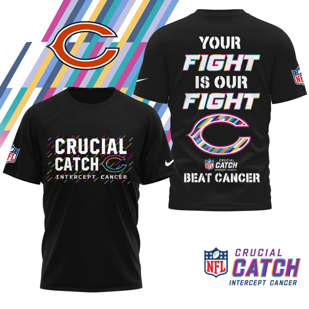 Chicago Bears | Premium NFL Crucial Catch 3D Shirt HI