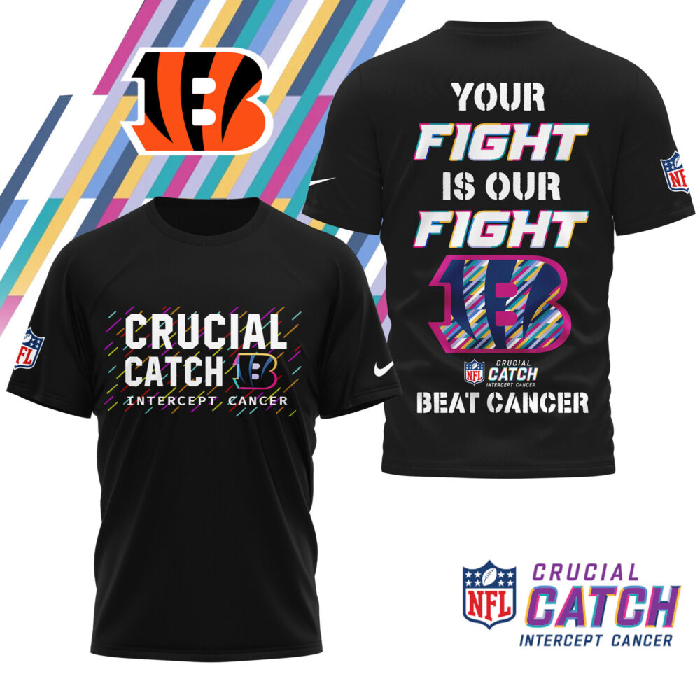 Cincinnati Bengals | Premium NFL Crucial Catch 3D Shirt HI