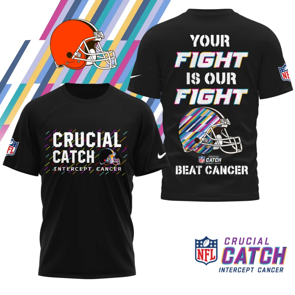 Cleveland Browns | Premium NFL Crucial Catch 3D Shirt HI