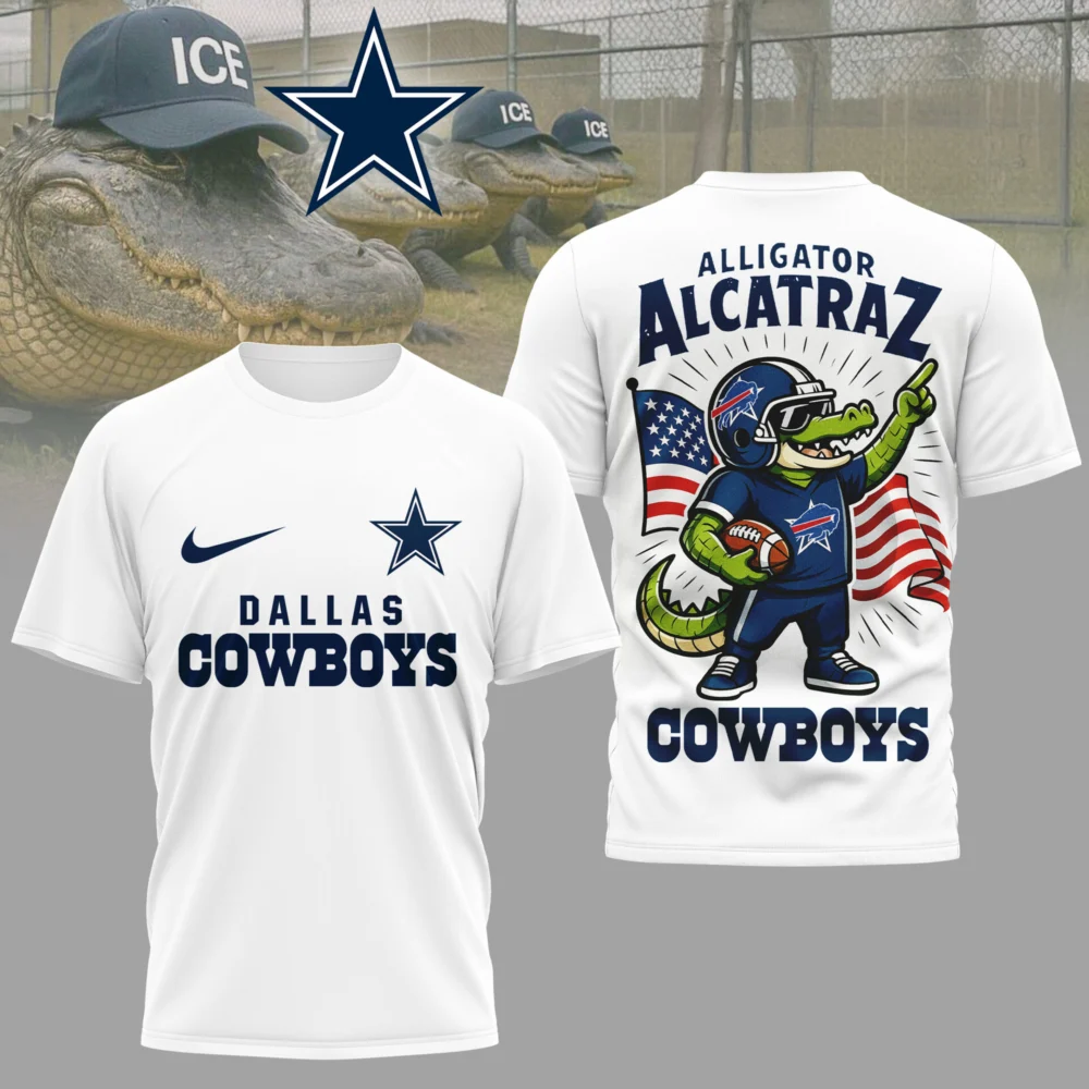 Dallas Cowboys | Premium NFL x Alligator Alcatraz  3D Shirt HI