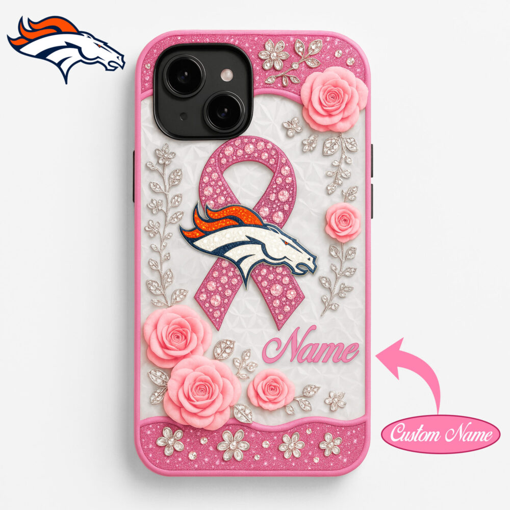 Denver Broncos | Premium NFL Breast Cancer Phonecase HI
