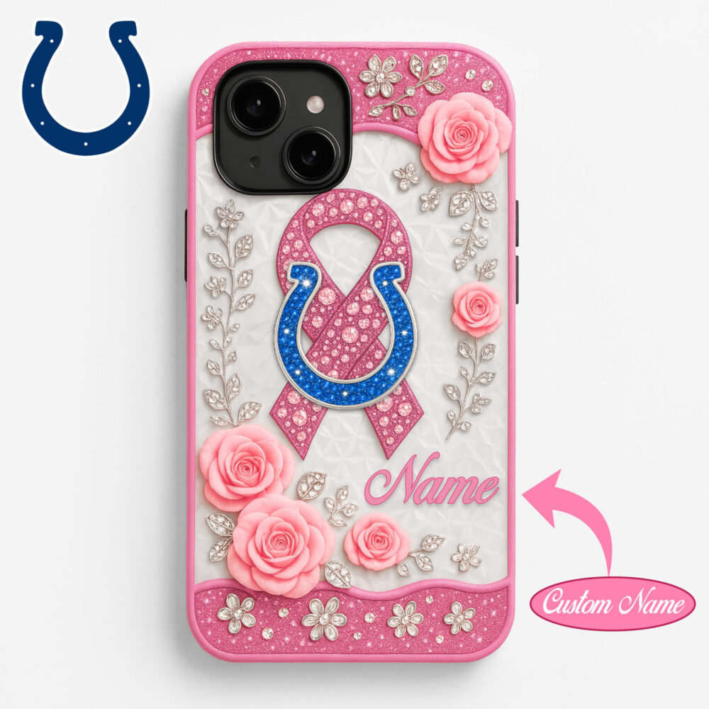 Indianapolis Colts | Premium NFL Breast Cancer Phonecase HI
