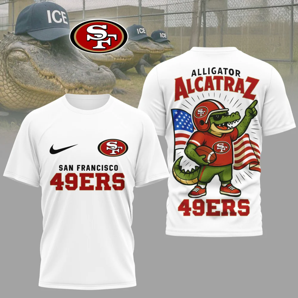 San Francisco 49ers | Premium NFL x Alligator Alcatraz 3D Shirt HI