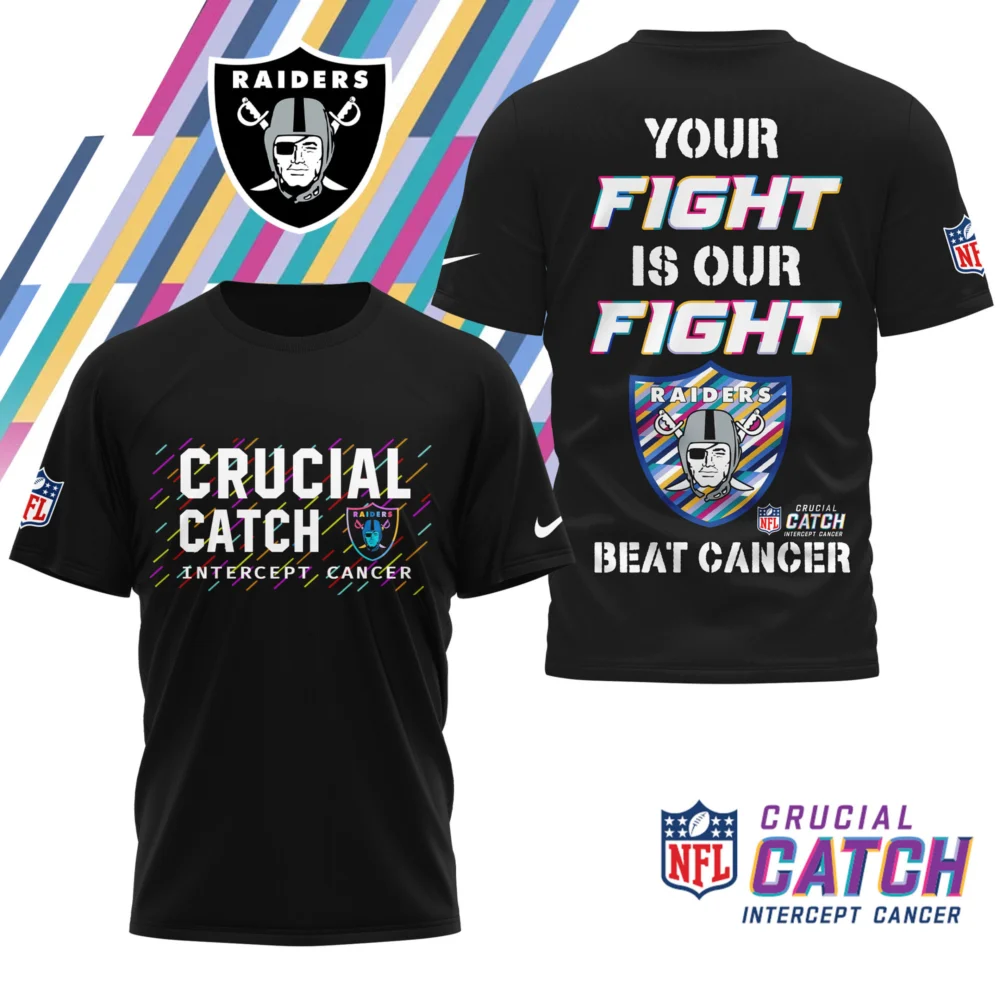 Las Vegas Raiders | Premium NFL Crucial Catch 3D Shirt HI