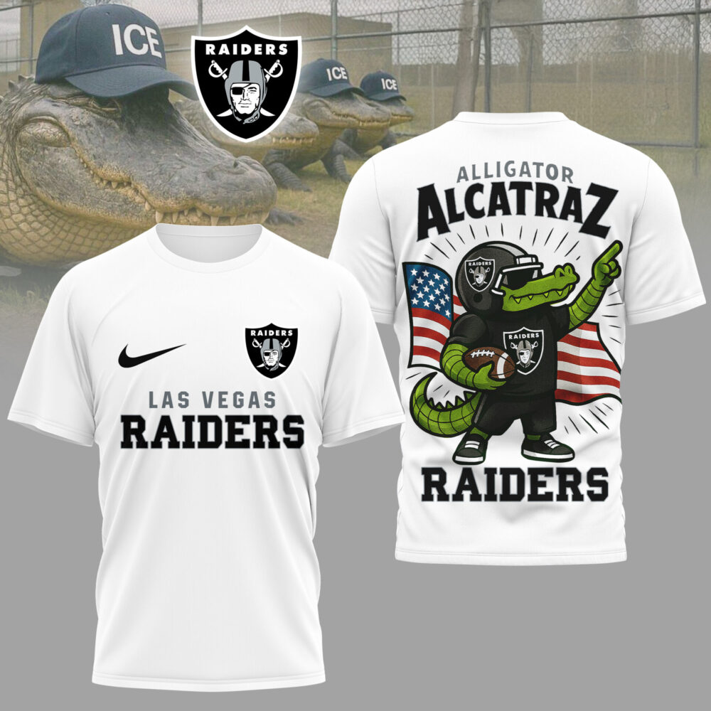 Las Vegas Raiders | Premium NFL x Alligator Alcatraz 3D Shirt HI