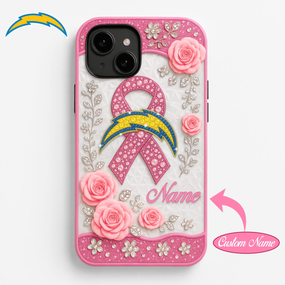 Los Angeles Chargers | Premium NFL Breast Cancer Phonecase HI