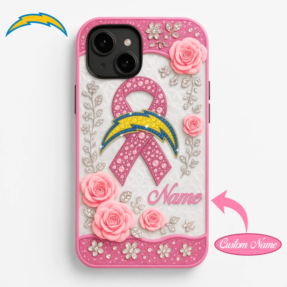 Los Angeles Chargers | Premium NFL Breast Cancer Phonecase HI