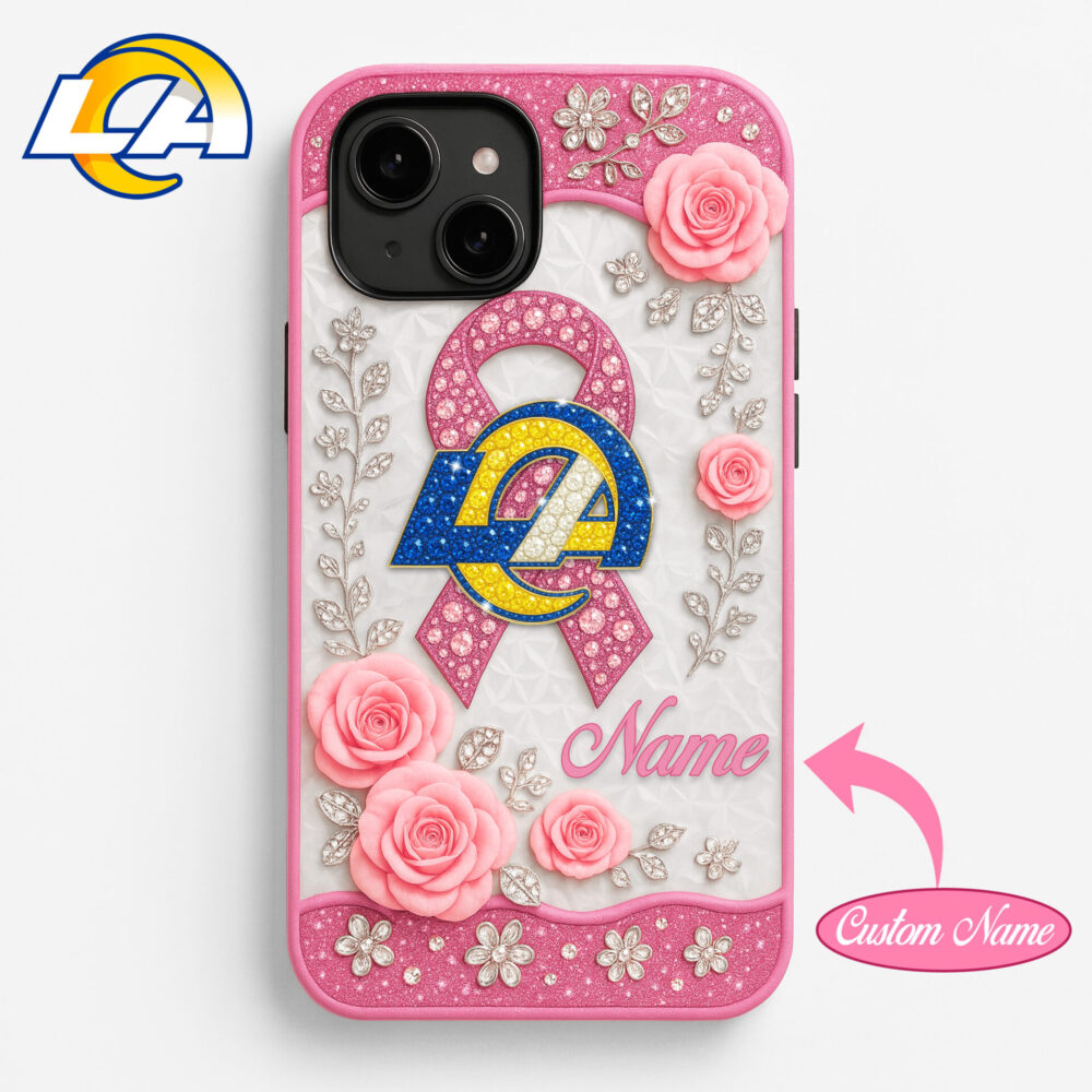 Los Angeles Rams | Premium NFL Breast Cancer Phonecase HI