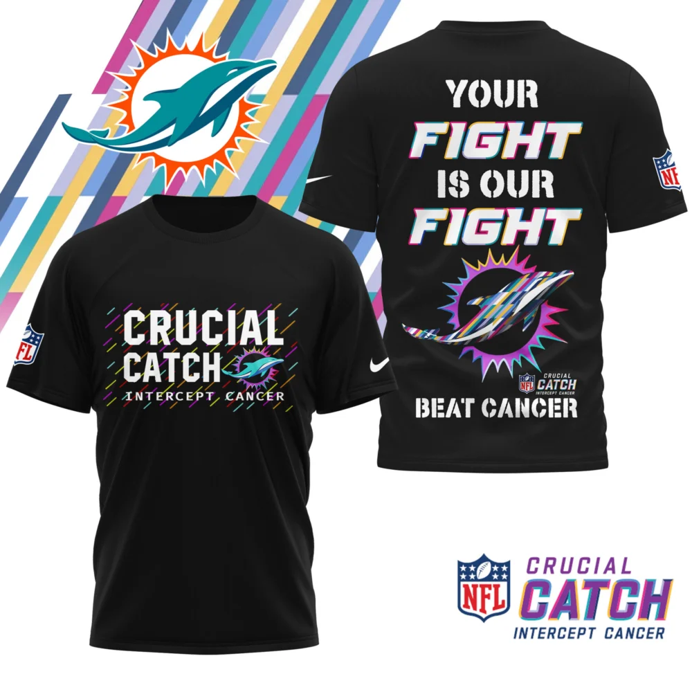 Miami Dolphins | Premium NFL Crucial Catch 3D Shirt HI