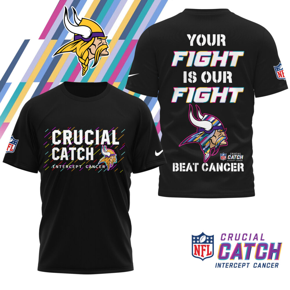 Minnesota Vikings | Premium NFL Crucial Catch 3D Shirt HI