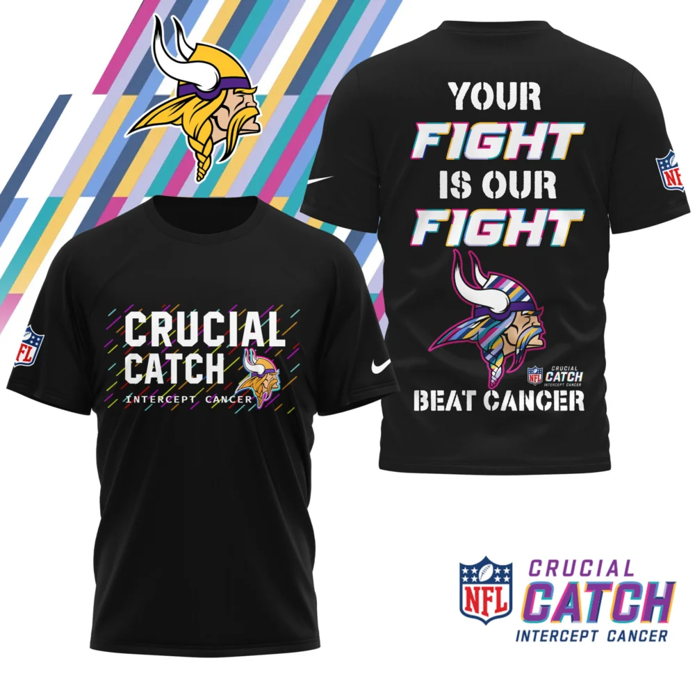 Minnesota Vikings | Premium NFL Crucial Catch 3D Shirt HI