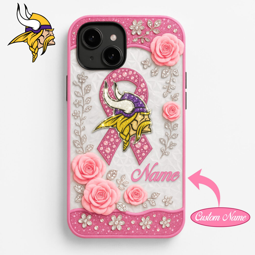 Minnesota Vikings  | Premium NFL Breast Cancer Phonecase HI