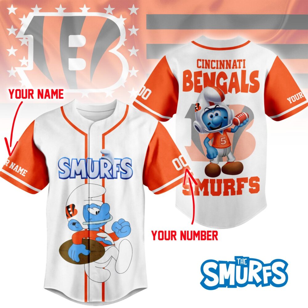 Cincinnati Bengals | Premium NFL x Smurfs Jersey NY