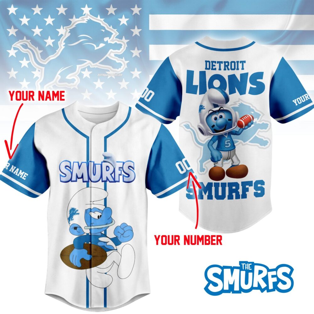 Detroit Lions | Premium NFL x Smurfs Jersey NY