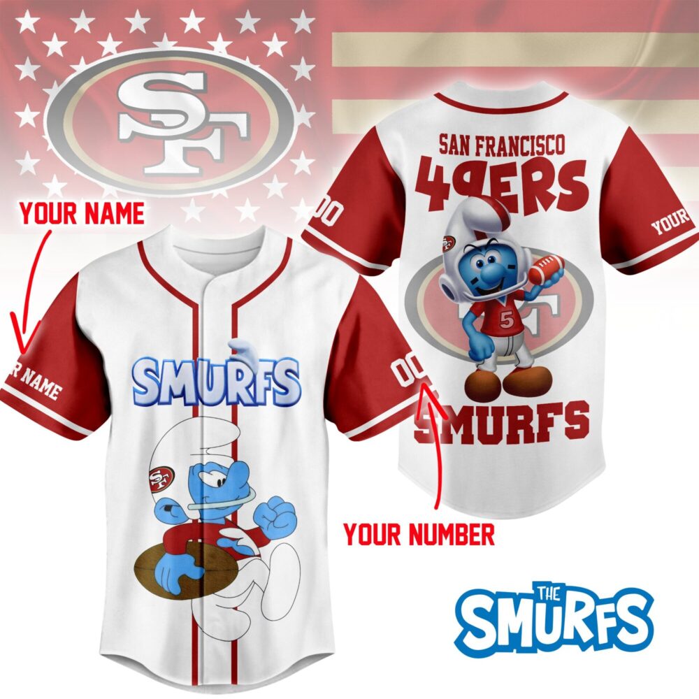 San Francisco 49ers | Premium NFL x Smurfs Jersey NY