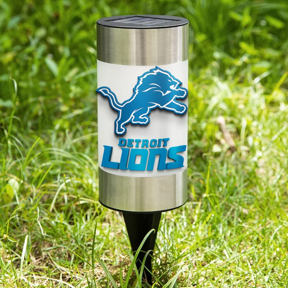 Detroit Lions | NFL Waterproof Solar Garden Light TD
