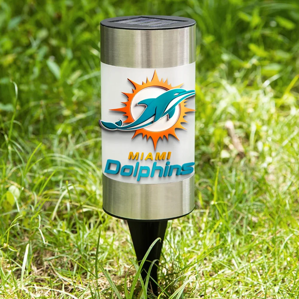 Miami Dolphins | NFL Waterproof Solar Garden Light TD