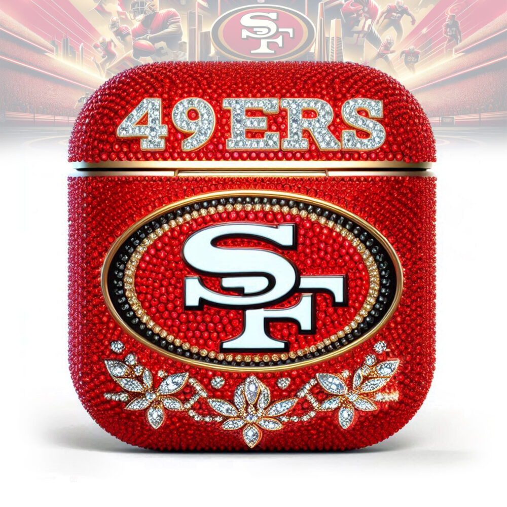San Francisco 49ers | Bling Airpods Case For Airpods 1/Airpods 2 TD