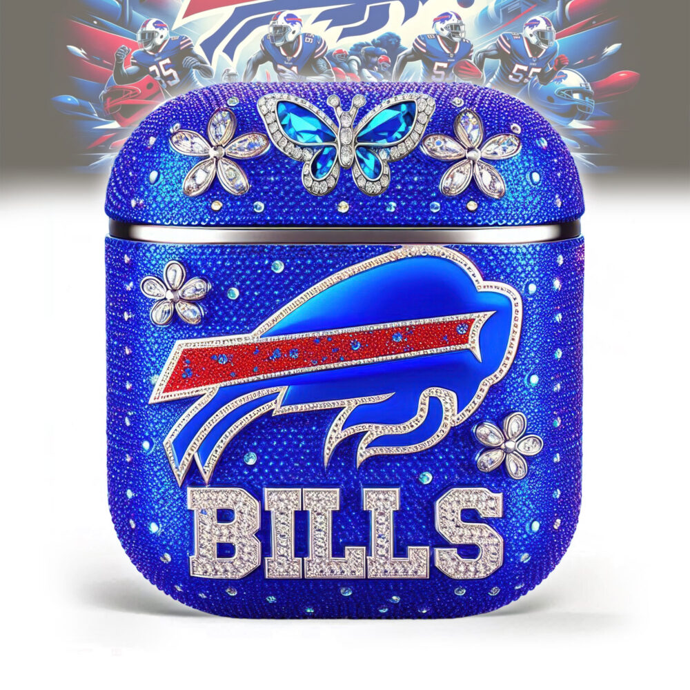 Buffalo Bills | Bling Airpods Case For Airpods 1/Airpods 2 TD