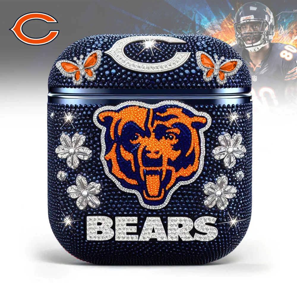 Chicago Bears | Bling Airpods Case For Airpods 1/Airpods 2 TD