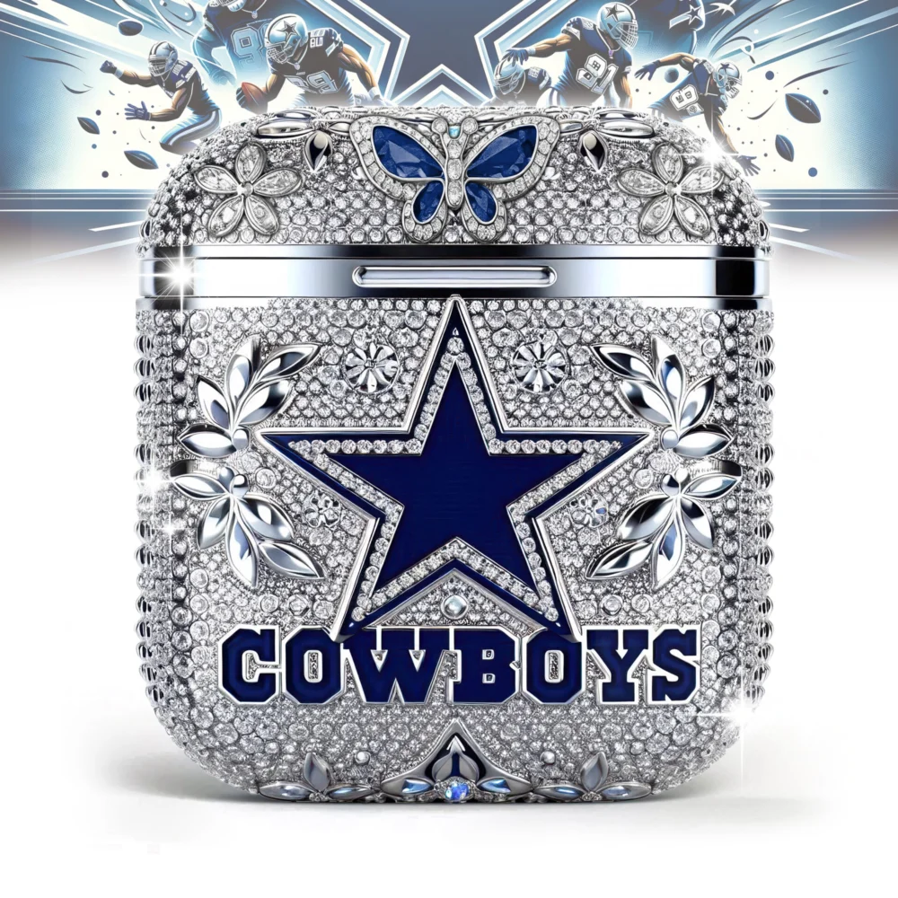 Dallas Cowboys | Bling Airpods Case For Airpods 1/Airpods 2 TD