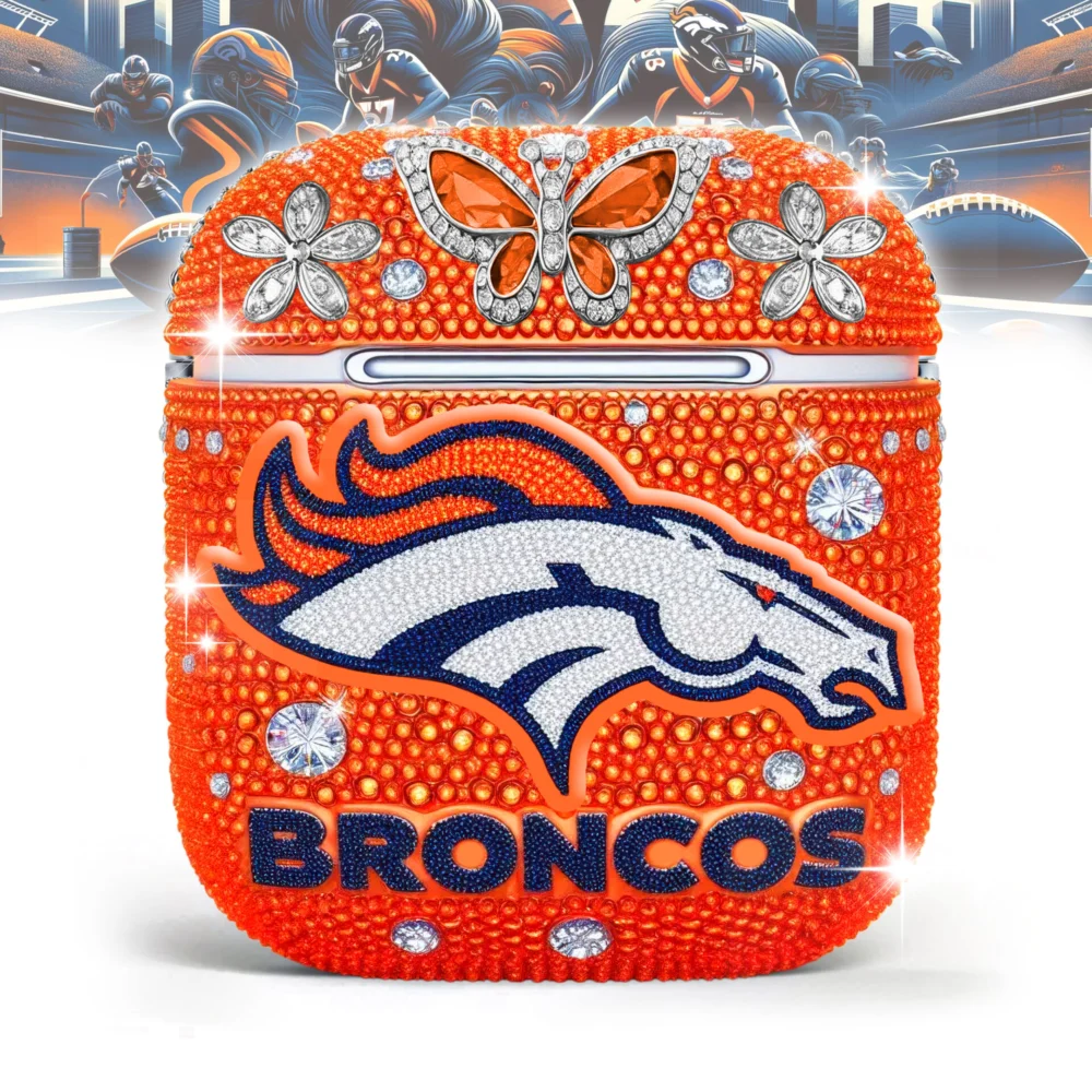 Denver Broncos | Bling Airpods Case For Airpods 1/Airpods 2 TD