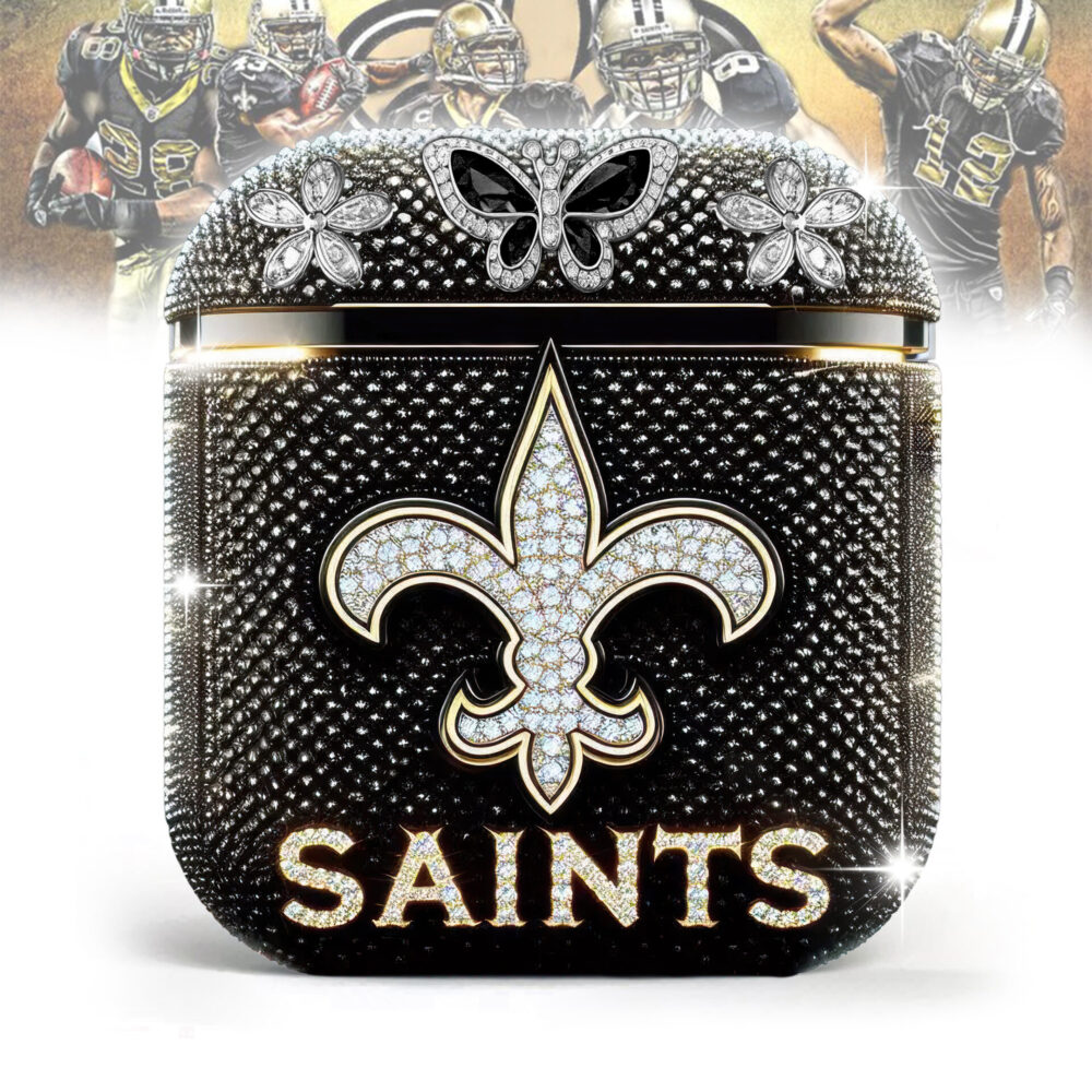 New Orleans Saints | Bling Airpods Case For Airpods 1/Airpods 2 TD