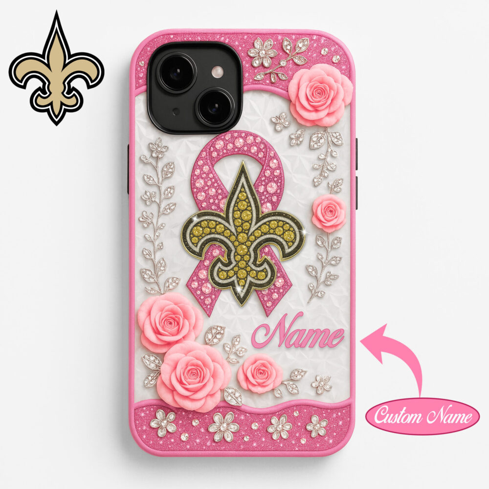New Orleans Saints | Premium NFL Breast Cancer Phonecase HI