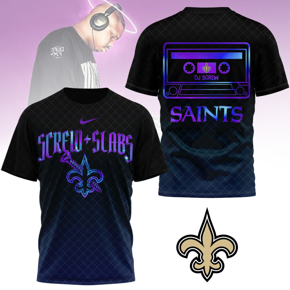 New Orleans Saints | Premium NFL x DJ Screw 3D Shirt NY