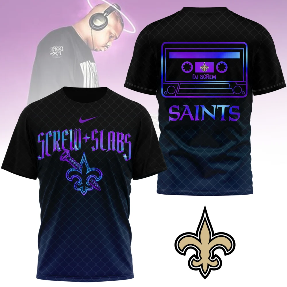 New Orleans Saints | Premium NFL x DJ Screw 3D Shirt NY