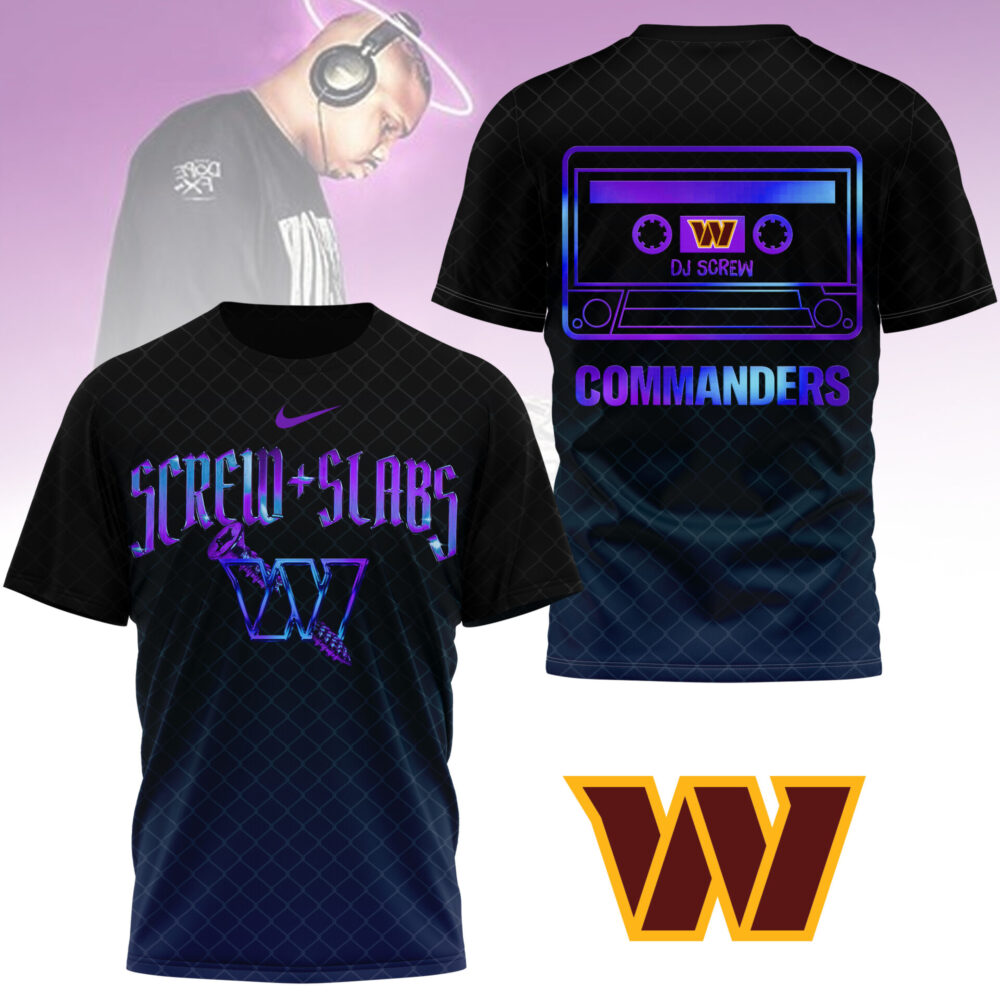 Washington Commanders | Premium NFL x DJ Screw 3D Shirt NY