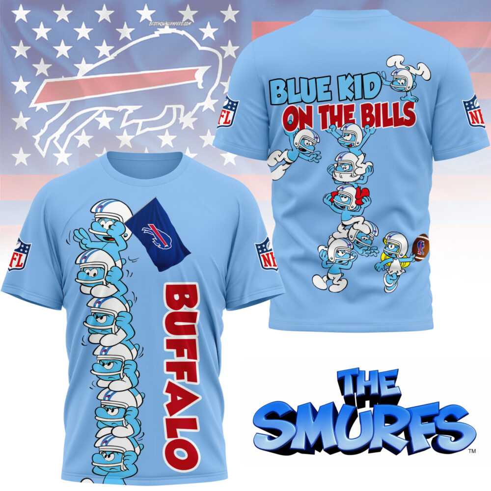Buffalo Bills | Premium NFL x Smurfs 3D Shirt NY