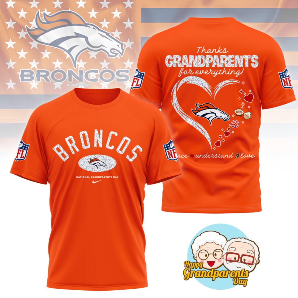 Denver Broncos | Premium National Grandparents Day 3D Shirt NY - Color 3