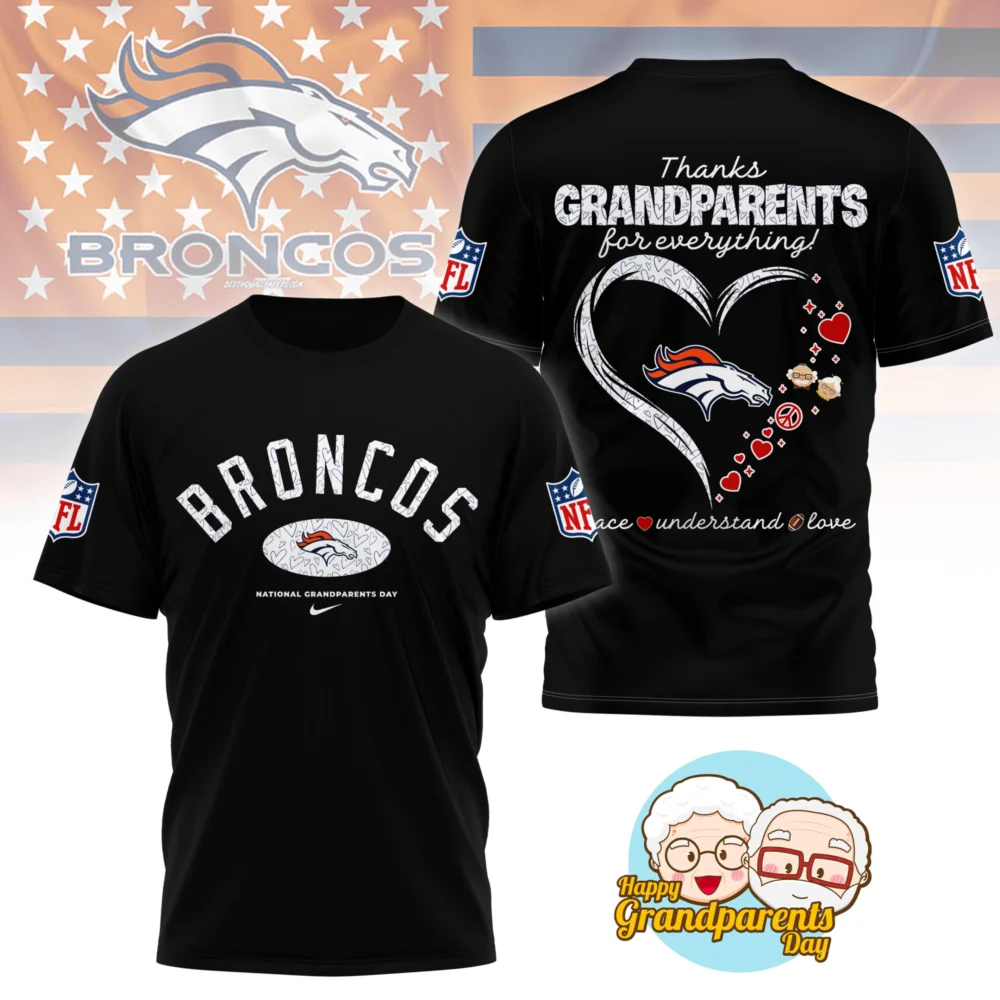 Denver Broncos | Premium National Grandparents Day 3D Shirt NY - Color 2