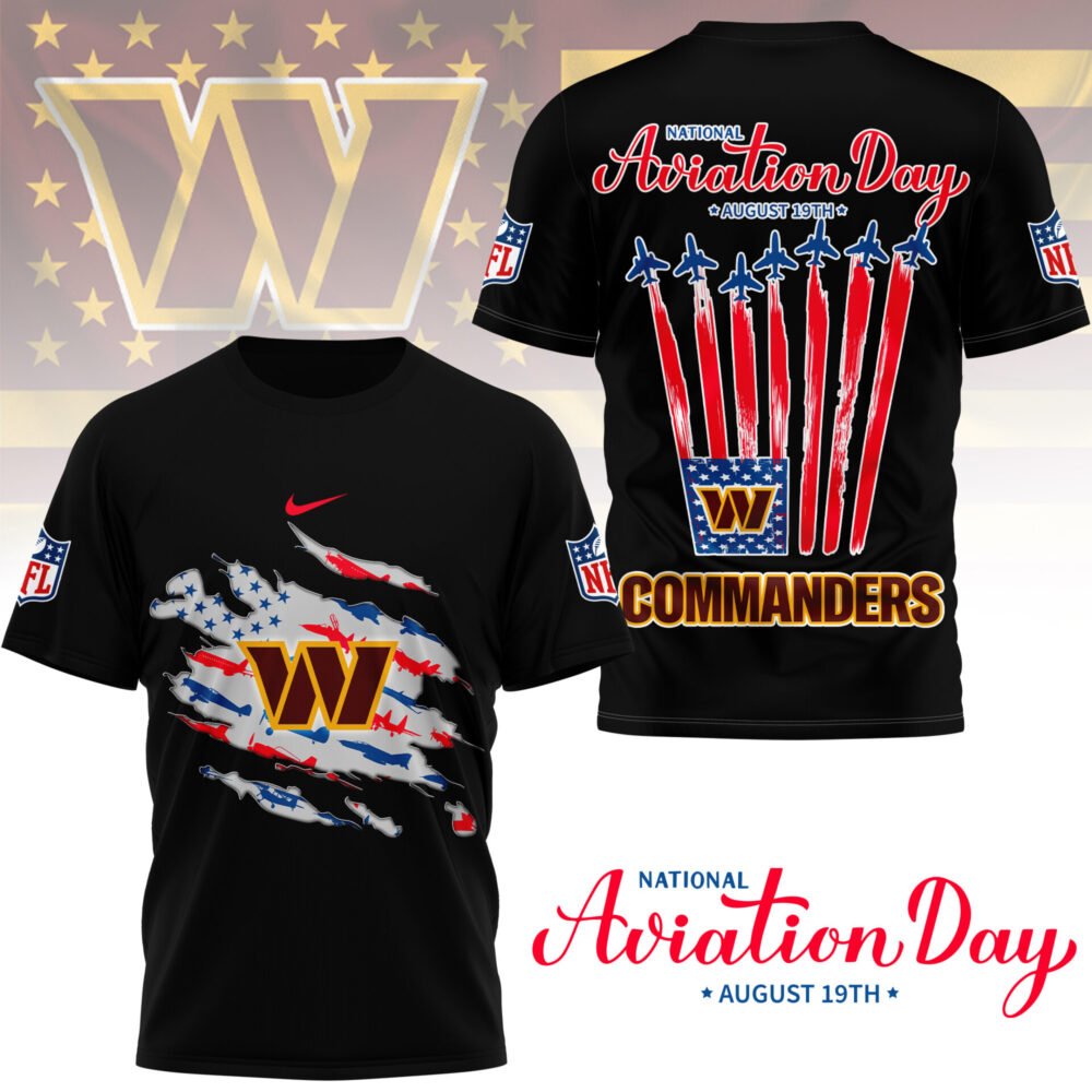 Washington Commanders | Premium National Aviation Day 3D Shirt NY