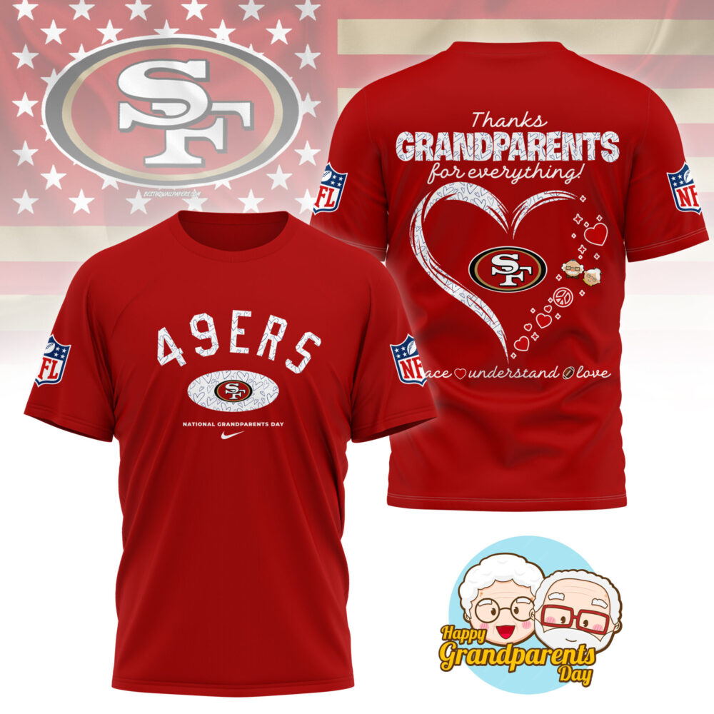 San Francisco 49ers | Premium National Grandparents Day 3D Shirt NY - Color 3
